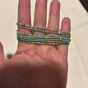 ENewton Lot of 7 Teal Hope Unwritten Bracelets